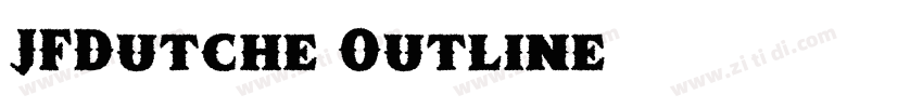 JFDutche Outline字体转换